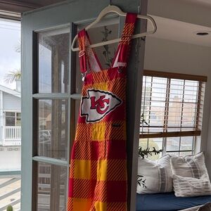 Kansas City Chiefs Red and Yellow Overalls